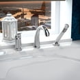 thumbnail image 2 of Anzzi  Den Series Single Handle Deck-Mount Roman Tub Faucet with Handheld Sprayer in Polished Chrome, 2 of 2