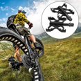 thumbnail image 3 of Un par de pedales ligeros de aleación de aluminio para bicicleta de montaña y carretera, repuesto para bicicleta (negro), 3 of 10