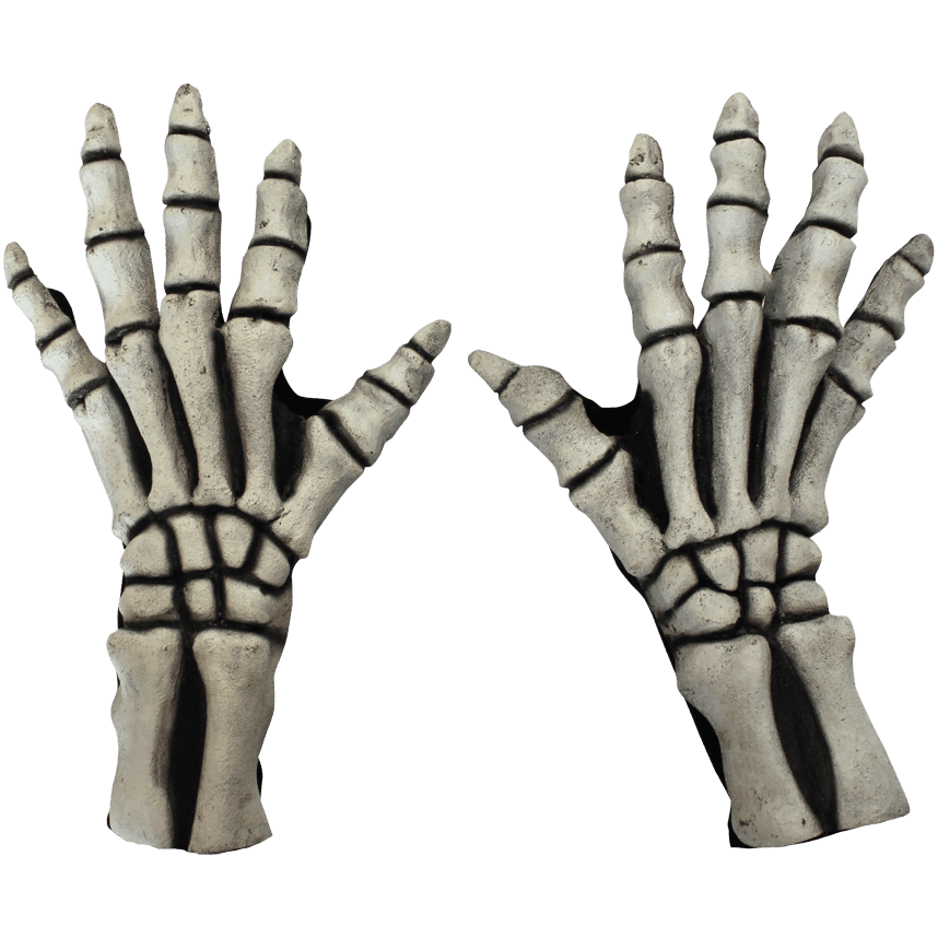 Skeleton Bone Hands Latex One Size Costume Accessory Gloves Halloween