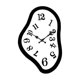 thumbnail image 3 of Reloj de pared derretido, reloj colgante, decorativo, para dormitorio, regalo, oficina, silencioso. 25 cm x 162 cm, 3 of 9