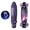 Purple, variant on CEORPER 22inch Complete Mini Cruiser Skateboard Longboard Flashing Wheels Fish Skate Board for Adults Kids Teens
