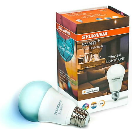Sylvania SMART+ A19 Smart Light Bulb, 60W Color LED, 1-Pack - Walmart.com