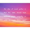 thumbnail image 3 of ArtsyQuotes 14x12 Black Modern Framed Museum Art Print Titled - Friedrich August von Hayek Quote: Social Justice, 3 of 5