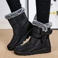 thumbnail image 3 of Ablanczoom Snow Boots Women: Winter Shoes Woman Ankle Outdoors Booties with Warm Faux Fur, 3 of 7