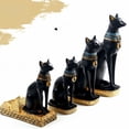 thumbnail image 2 of Adornos egipcios de gato exótico de artesanías de resina, estilo europeo y americano, regalos decorativos para el hogar, adornos, 2 of 4