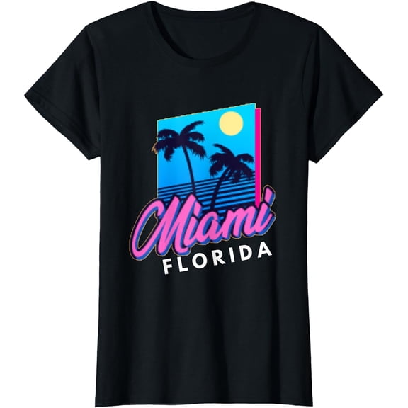 Miami Beach Retro Florida Gifts And Souvenirs Boys & Girls T-Shirt