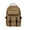 KHAKI, variant on KAUKKO Vintage Casual polyster and Leather Rucksack Backpack (Canvas Black）