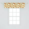 thumbnail image 2 of Ambesonne Tangerine Window Valance, Vintage Oranges Leaves, 54" X 12", Pale Green Orange, 2 of 3