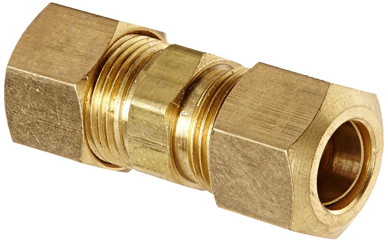 For  3/8" O.D BRASS Compression Nut and Sleeve Tubing 