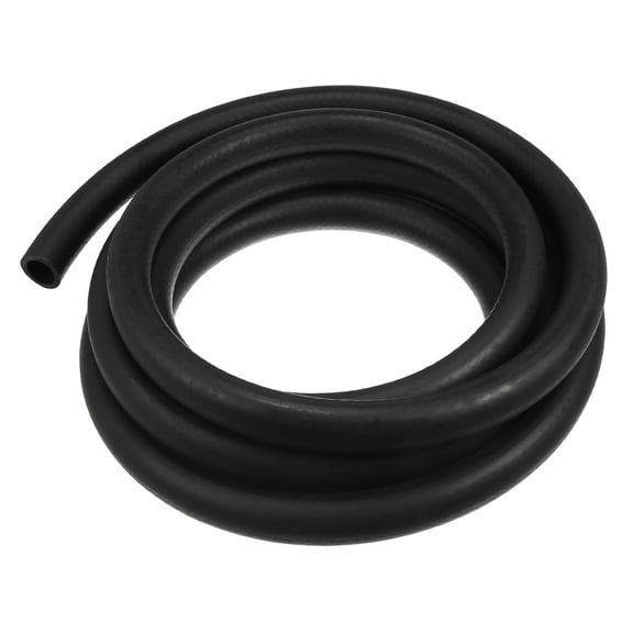Car Flexible Straight Heater Hose Radiator Multi Purpose Hose Rubber Black 5m 16.40ft Length 22mm 0.87" Inner Diameter