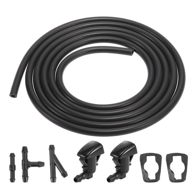 Coche Delantero Parabrisas Lavado Boquillas Kit Reemplazo Negro 15247800