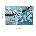 thumbnail image 4 of Shiartex White Flowers Tapestry Home Decor 100% Polyester Wall Art 60x40in, 4 of 7