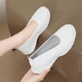 thumbnail image 5 of Siilsaa Womens Fashion Sneakers Princess Wide Women's Shoes Slip-On Sneaker White,6.5, 5 of 5