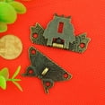 thumbnail image 3 of SHISUYAN 2PCS Antique Alloy Wood Box Padlock Clasp Drawer Suitcases Hasp Latch Buckle Clasp Furniture, 3 of 8