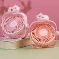 thumbnail image 3 of CNKOO Mini Fan Portable Strong Wind 3 Speed Cute Cartoon Desktop USB Cooling Fan for Kids Room, 3 of 10