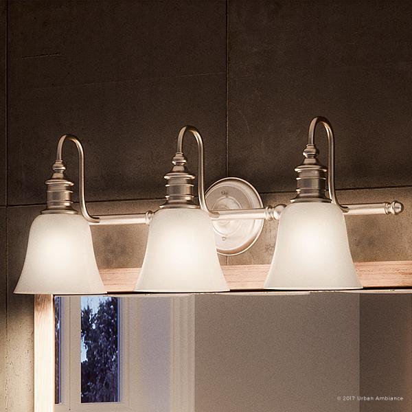 Urban Ambiance Luxury English Country Bathroom Vanity Light, Medium