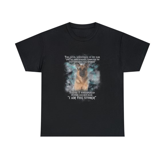 CGerman Shepherd Funny s I Am The Storm Xmas Gift T-Shirt