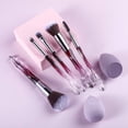 thumbnail image 4 of Brochas de Maquillaje XMOSNZ 15 Unidades Mango de Cristal con 4 Esponjas, 4 of 4