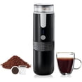 thumbnail image 1 of Portable Coffee Machine Compatible with K Cup Capsule Ground Coffee Hand Operated Hand Coffee Maker for Camping Hiking, 1 of 5