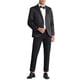 thumbnail image 2 of INSPIRAR CHIC Trajes de Hombre Formales de Color Sólido con Manga Larga, Solapa Pico, Ajuste Slim, Blazers de Un Solo Botón, Negro, 2 of 6