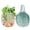 Beige+blue-gray, variant on SHILINLANG 2-Pack Reusable Mesh Grocery Bags, 100% Cotton String, Long Handle Produce Bags, Fruit & Veggie Storage