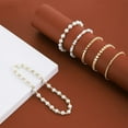 thumbnail image 3 of Charms Golden White Spacer Beads Assortments Seamless Smooth Loose Beads for DIY Jewelry Making Crafts, 3 of 10