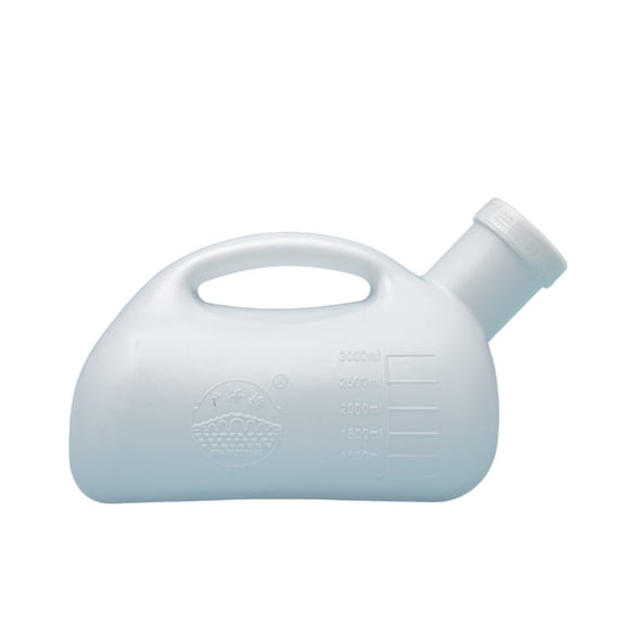3000ML White Large Male Urinal Portable Mens Potty Pee Bottle Collector Travel Toilet