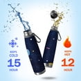 thumbnail image 2 of Galaxy 29oz Stainless Steel Insulated Thermos with Tea Filter, 360° Printed Travel Bottle, Leakproof BPA-Free Flask with Anti-Slip Base, 304 Inner & 201 Outer, Vacuum Cup, Starry, 2 of 6
