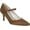 Toffee Eco Microsuede, variant on Women's Sandrine Pump 8.5 Toffee Beige Plaid