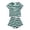 Green, variant on lnmuld Toddler Boys Striped Summer 2 Piece Outfit Set Short Sleeve Tee & Matching Play Shorts Size:2-3 Years