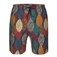 thumbnail image 3 of Fotbe Autumn Leaves Trajes de Baño Estampados para Hombre, Shorts de Verano de Secado Rápido, Ropa de Playa, Bañadores-Medium, 3 of 6