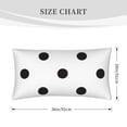 thumbnail image 2 of King Pillow Cases Standard Size - black polka dots white Soft Envelope Closure Microfiber Block Print Pillow Cover, Wrinkle Stain Resistant Travel Pillow Covers Standard Size 20x36in, 2 of 7
