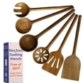 thumbnail image 1 of Juego de utensilios de cocina Ziruma de 6 piezas, madera natural no tóxica, 1 of 7