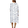 thumbnail image 4 of Frostluinai Women Summer Bikini Kimono Bathing Suit Cover Ups Open Front 3/4 Sleeve Boho Cardigans Plus Size Kimonos Coverups for Swimwear, 4 of 6