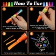Labeol Chalk Markers, 8 Colors 10mm Jumbo Liquid Chalk Marker, Window Chalk Markers for Cars