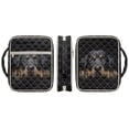 thumbnail image 3 of Xixirimido Bible Cover Case for Women Men, Large Bible Bag Bible Study Supplies Accessories Quilted Bible Carrying Cases with Handle Christian Gift, Black Dachshund Dog, 3 of 7