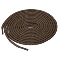 thumbnail image 1 of INSPIRE CHIC Unisex Thick Solid Color Round Shoelaces for Leather Boots Coffee Color 80 cm/31.5", 1 of 4