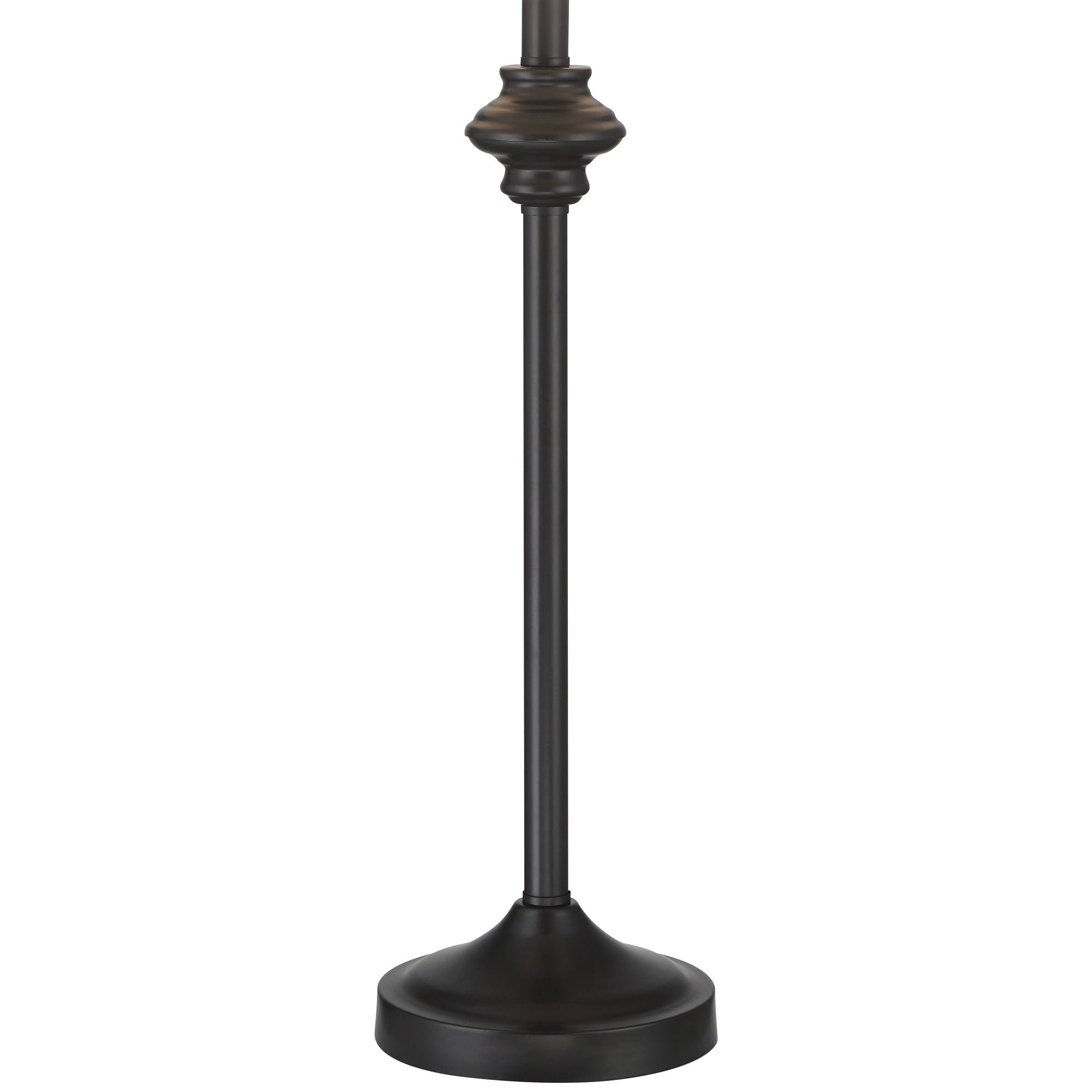 360 Lighting Lynn 26" Tall Skinny Buffet Modern Table Lamps Set of 2 Black Metal White Shade Living Room Bedroom Bedside House