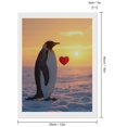 thumbnail image 2 of Diamond Art Kit for Adults, Penguin Heart Sunset Snowy Landscape Diamond Painting for Adults Beginners, 5D DIY Diamond Art Painting Kits, Colorful Diamond Painting Craft for Home Decor 12x16, 2 of 7
