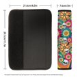 thumbnail image 6 of Chririnla Car Seat Belt Pads Easy to Install Seat Belt Shoulder Pad Polyester Skin-Friendly, Suitable for Vehicle Auto, Floral Skulls with Rainbow, 6 of 8