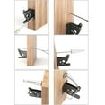 thumbnail image 3 of Spring Cable Pull Gate Latch Reliable Lock Buckle Security For Garden And Pool Entrances Self Locking Gate Short black, 3 of 9