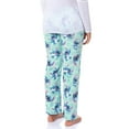 thumbnail image 4 of Disney Woman's Stitch Hibiscus Leaves Plush Fleece Pants Junior's Lounge Pajama Pants with Adjustable Elastic Waistband, 4 of 6