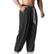 thumbnail image 1 of Ceisia Men's All-Season Ankle Pants - Solid Color Gift Elastic Waistband Drawstring Slim-Fit Trousers, 1 of 8