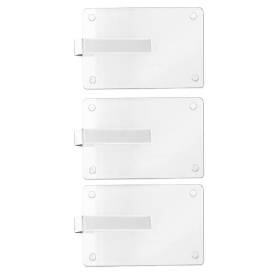 Pack of 3 Quick Install Acrylic Car Sun Visors Photo Clip Holders 3 Inch Universally Multifunction Safe Driving Design
