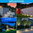 thumbnail image 5 of LEONLITE 12 Pack 3CCT Low Voltage Aluminum Step Fence Light, 2700K/3000K/4000K Selectable LED Deck Lighting, IP65 Waterproof 12-24V AC/DC, 5 of 7