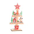 thumbnail image 2 of Adorno para árbol de Navidad, centro de mesa, suministros para fiestas, vacaciones, colorido, hogar, arte independiente de madera, letrero decorativo Estilo E, 2 of 8