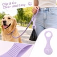 thumbnail image 7 of Dog Leash with Poop Bag Holder (5 Inch),Silicone Dog Poop Bag Dispenser for Walking,Pet Dog Supplies Bag Carrier,1 Pack, 7 of 7
