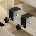 thumbnail image 2 of Abrazaderas de InstalacióN Frontal de CajóN para Muebles, CarpinteríA, Herramienta de Gabinete FáCil de Usar, 1 Pieza, Color Negro, 2 of 6