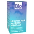 thumbnail image 1 of Suplemento Dietético Bio Nutrition Biotina 10 mg 60 Cápsulas Vegetales, 1 of 5