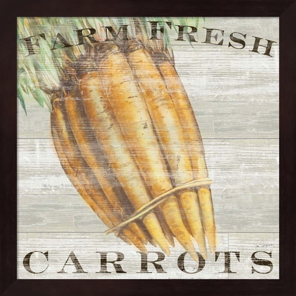 Metaverse Sue Schlabach 'Farm Fresh Carrots' Framed Art